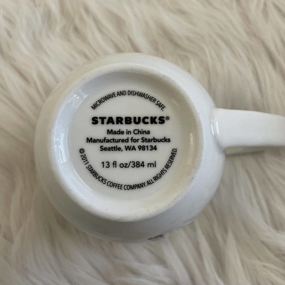 2011 Starbucks Dove & Mittens Collector Christmas Holiday 13 Oz‎ Coffee Cup Mug - Picture 6 of 10